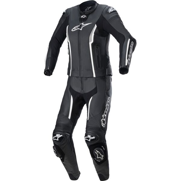 alpinestars stella missile v2 abito da donna in pelle a due pezzi nero bianco 46