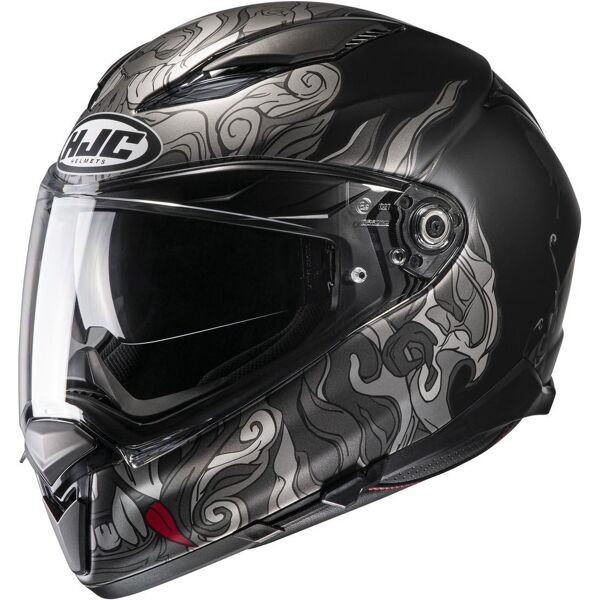 hjc f70 spector casco nero grigio 2xl