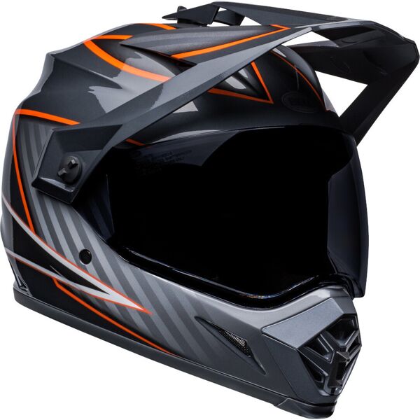 bell mx-9 adventure mips dalton casco motocross nero arancione 2xl