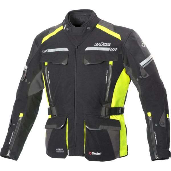 büse highland 2 giacca tessile moto nero grigio giallo 10xl