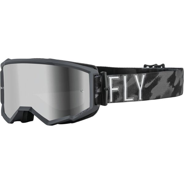 fly racing zone s.e. tactic occhiali da motocross nero grigio verde marrone