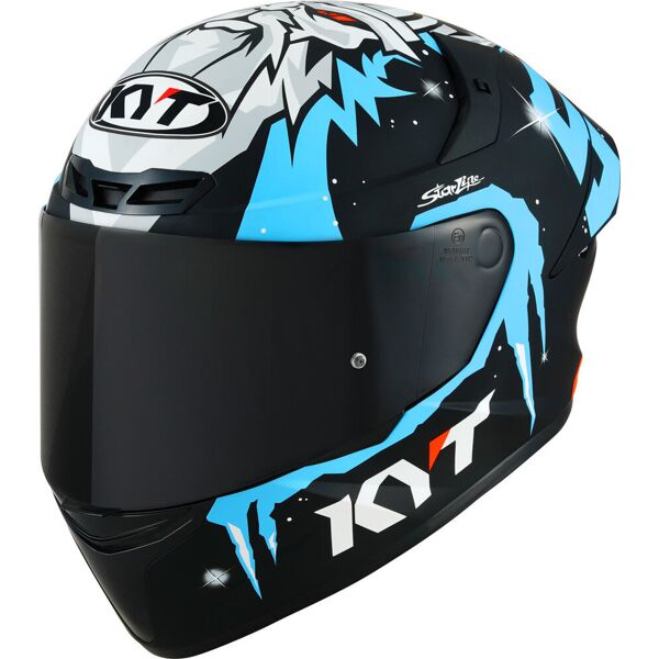 kyt tt-course masia winter test casco nero blu s