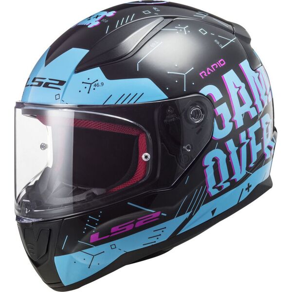 ls2 ff353 rapid player casco nero blu xl