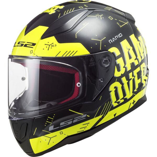 ls2 ff353 rapid player casco nero giallo l