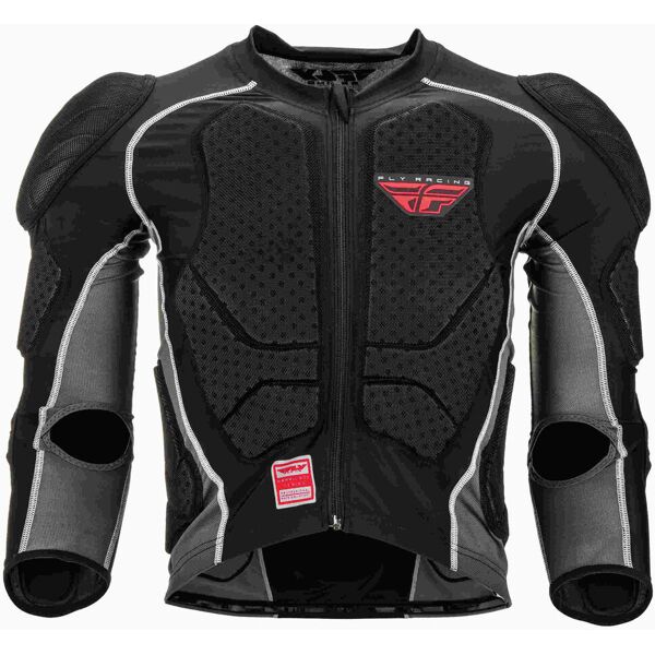 fly racing barricade long sleeve ce giacca youth protector nero