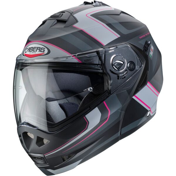 caberg duke ii tour casco nero rosa m