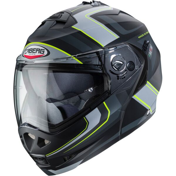 caberg duke ii tour casco nero grigio verde m