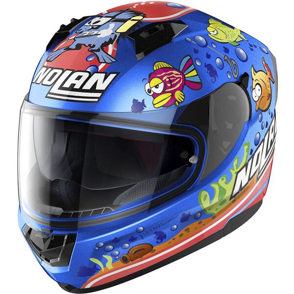 nolan n60-6 gemini replica m. melandri aquarium casco multicolore xs