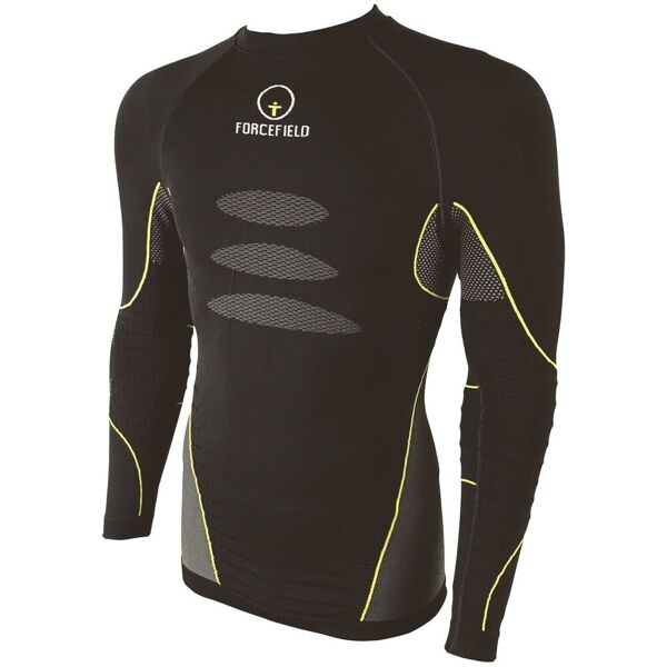 forcefield tech 3 base layer camicia funzionale a maniche lunghe nero m