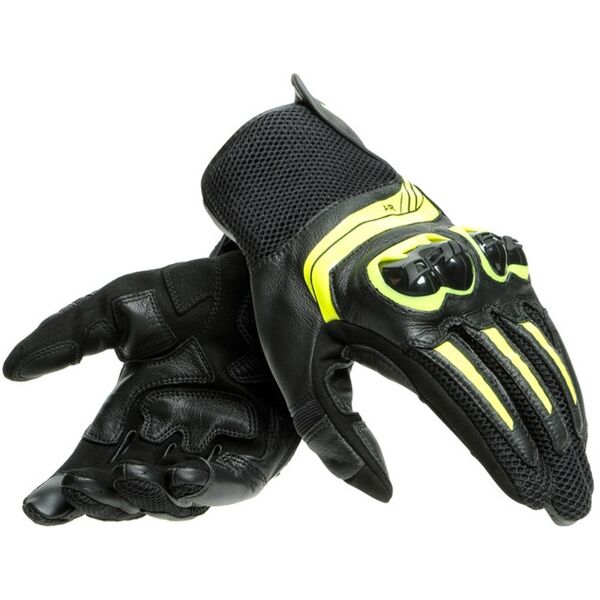 dainese mig 3 unisex guanti moto nero giallo s