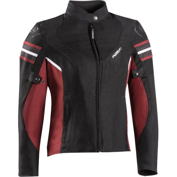 ixon ilana evo giacca tessile moto da donna nero rosso s