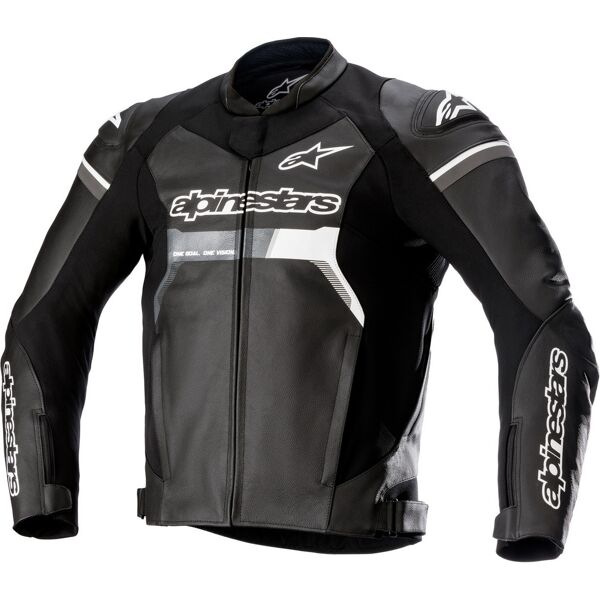 alpinestars gp force giacca in pelle per moto nero 58