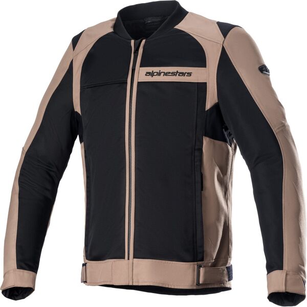 alpinestars luc v2 air giacca tessile moto nero marrone 3xl