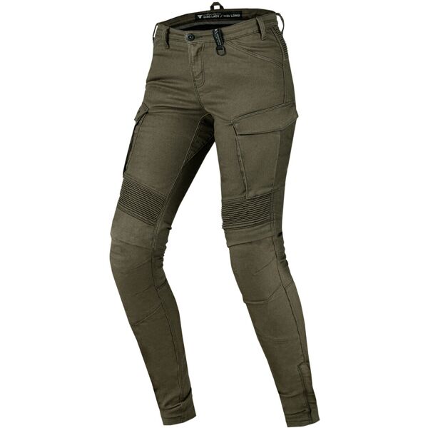 shima giro 2.0 pantaloni tessili moto da donna verde marrone 26