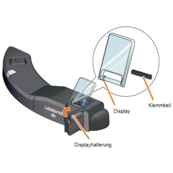 tilsberk dvision head-up display di ricambio bianco unica taglia