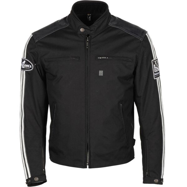 helstons ace giacca tessile moto nero 3xl