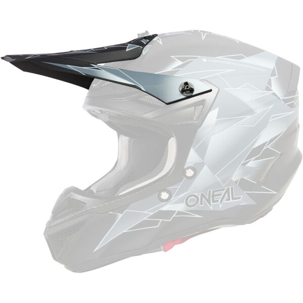 oneal 5series polyacrylite surge casco peak nero grigio unica taglia