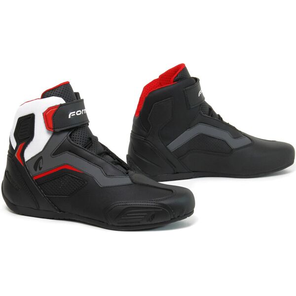 forma stinger flow scarpe moto nero grigio bianco 44