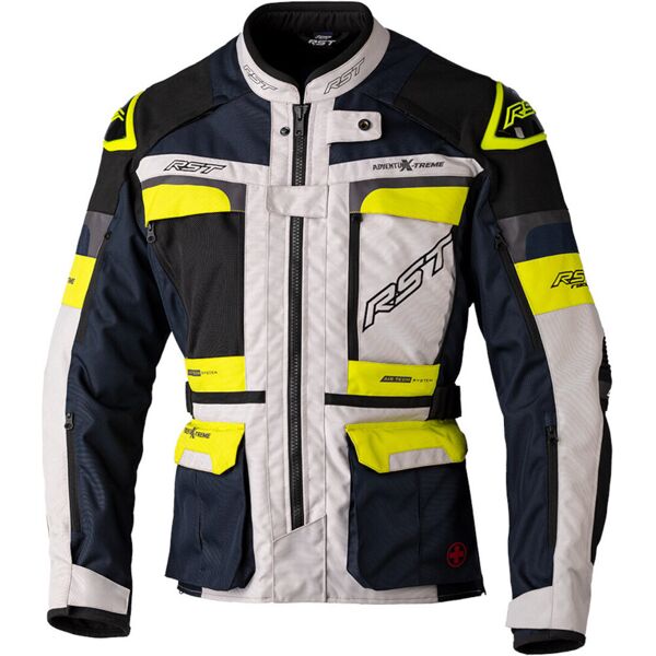 rst pro series adventure-xtreme giacca tessile moto nero giallo xl