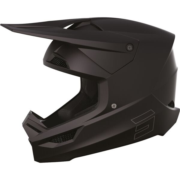 shot race solid casco motocross nero m