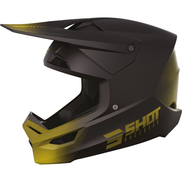 shot race draw casco motocross nero oro xs