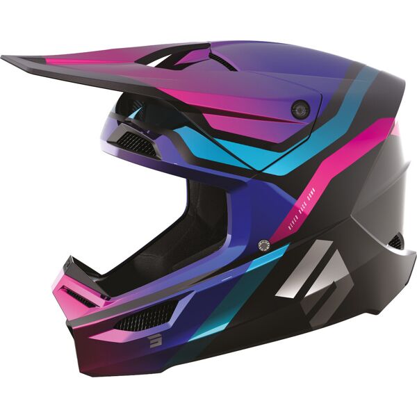 shot race sky casco motocross multicolore l