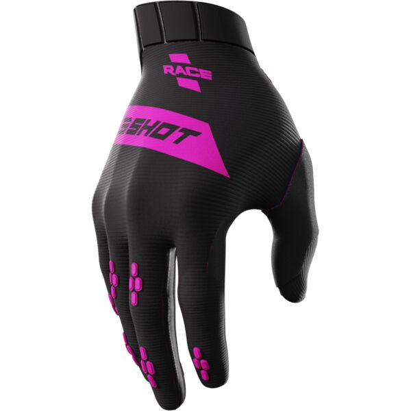 shot race guanti motocross nero rosa s m