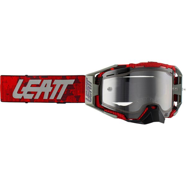 leatt velocity 6.5 occhiali enduro trasparente unica taglia