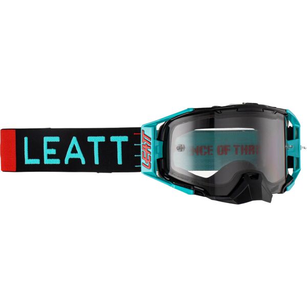 leatt velocity 6.5 light occhiali da motocross turchese unica taglia