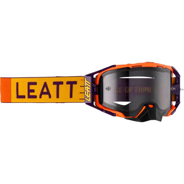 leatt velocity 6.5 light occhiali da motocross arancione unica taglia