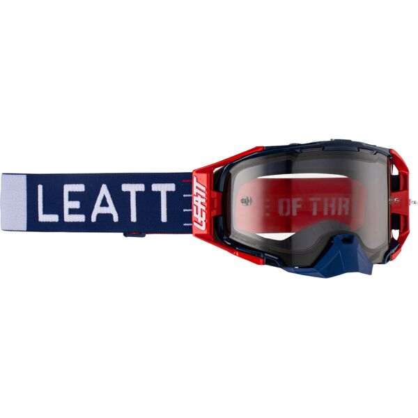 leatt velocity 6.5 light occhiali da motocross rosso blu unica taglia