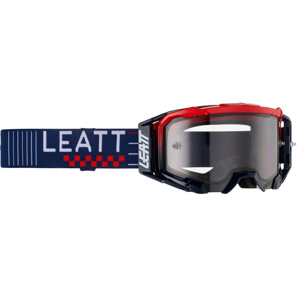 leatt velocity 5.5 light occhiali da motocross rosso blu unica taglia