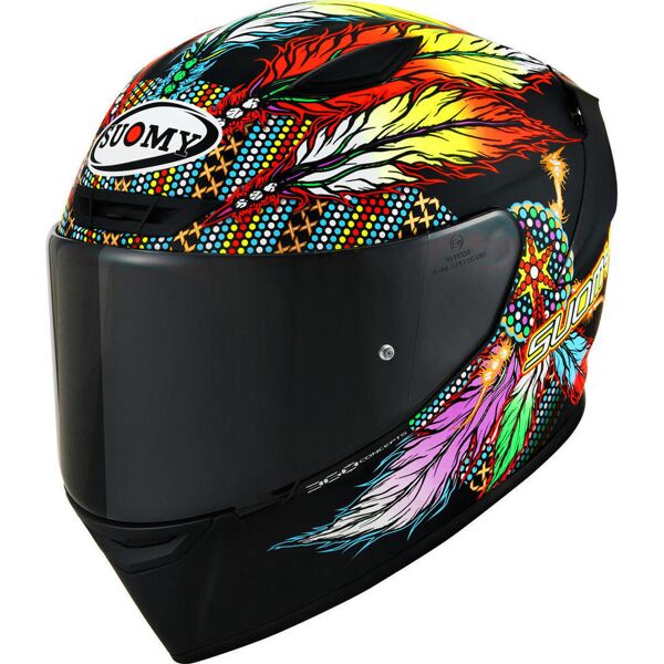 suomy track-1 chieftain multi matt black 2023 casco nero l