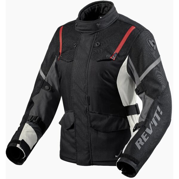 revit horizon 3 h2o giacca tessile moto da donna nero rosso 36