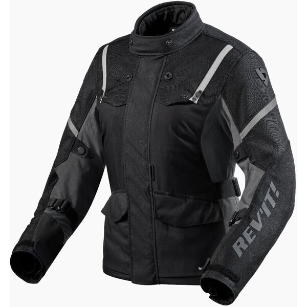 revit horizon 3 h2o giacca tessile moto da donna nero bianco 36