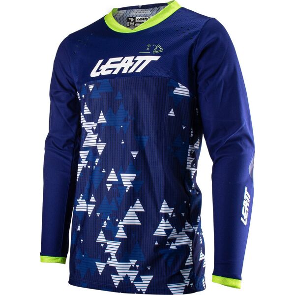 leatt 4.5 enduro digital maglia motocross bianco blu l