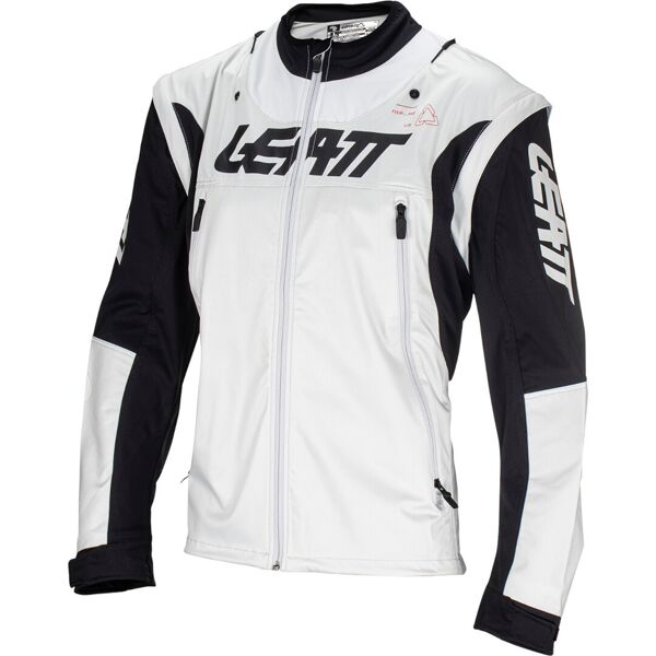 leatt 4.5 lite giacca da motocross impermeabile nero grigio rosso 2xl