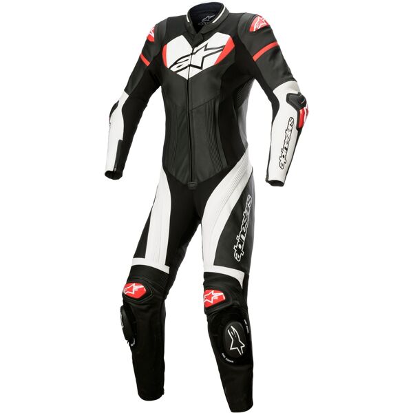 alpinestars stella gp plus abito da donna in pelle da moto da 1 pezzo nero bianco rosso 48