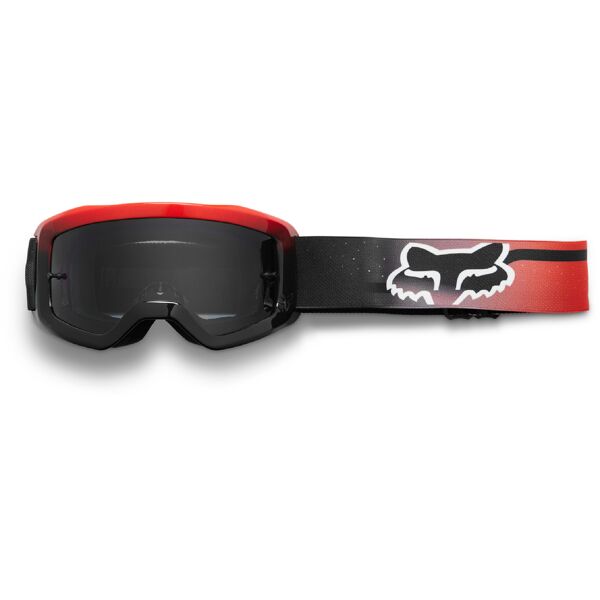 fox main vizen occhiali motocross giovanili rosso unica taglia