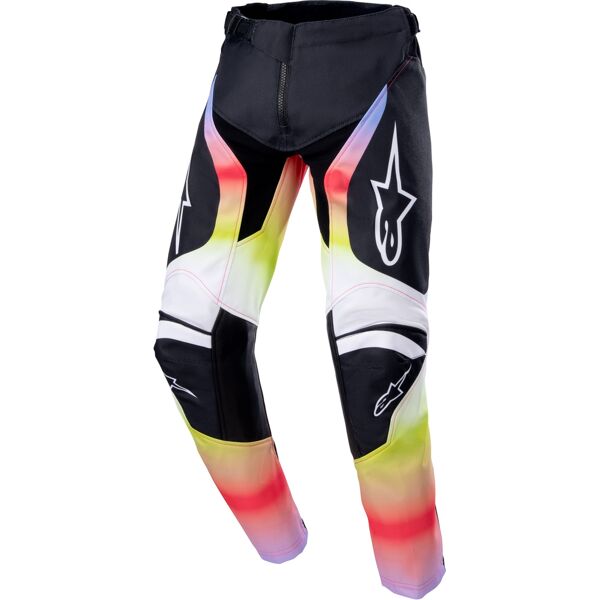 alpinestars racer semi pantaloni motocross giovani nero rosso giallo xl