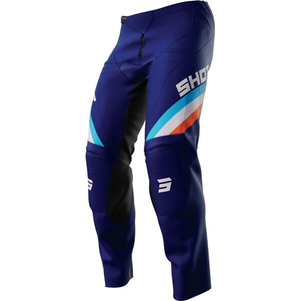 shot draw tracer pantaloni motocross per bambini blu 11 - 12 12 - 14 12/14 12 anni 13 anni