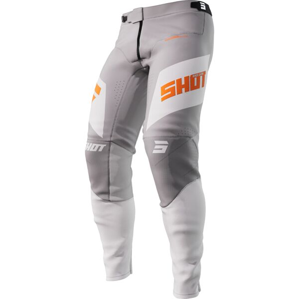 shot aerolite ultima pantaloni motocross grigio arancione 40