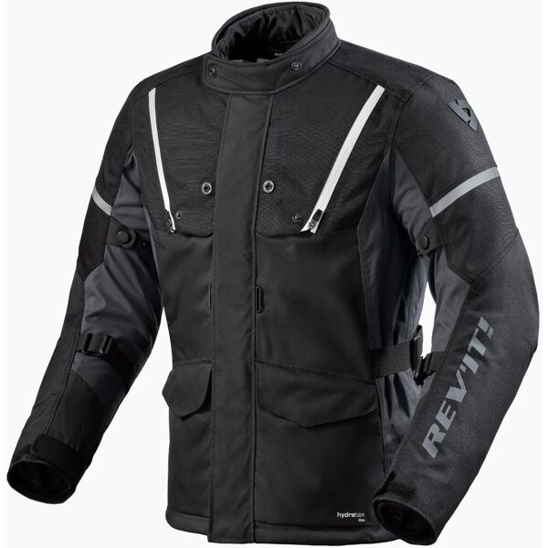 revit horizon 3 h2o giacca tessile moto nero bianco 4xl