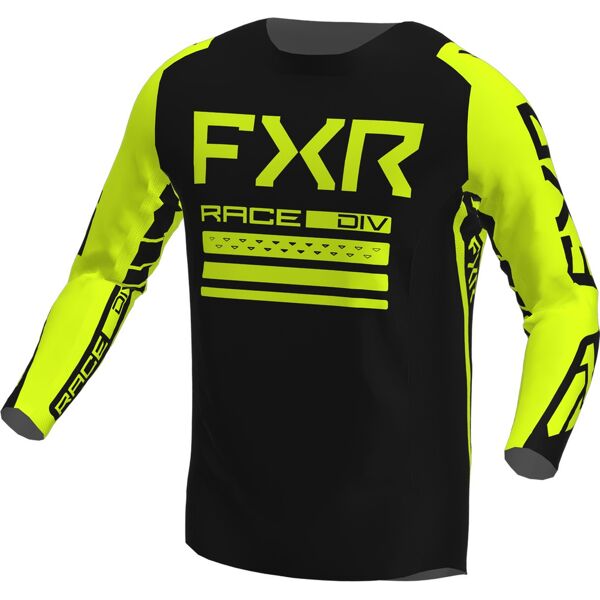 fxr contender off-road maglia motocross nero giallo xs