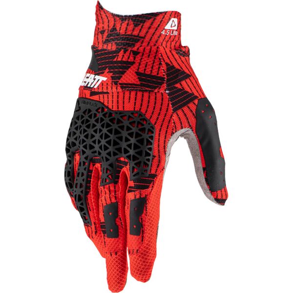 leatt 4.5 lite digital guanti motocross nero rosso m