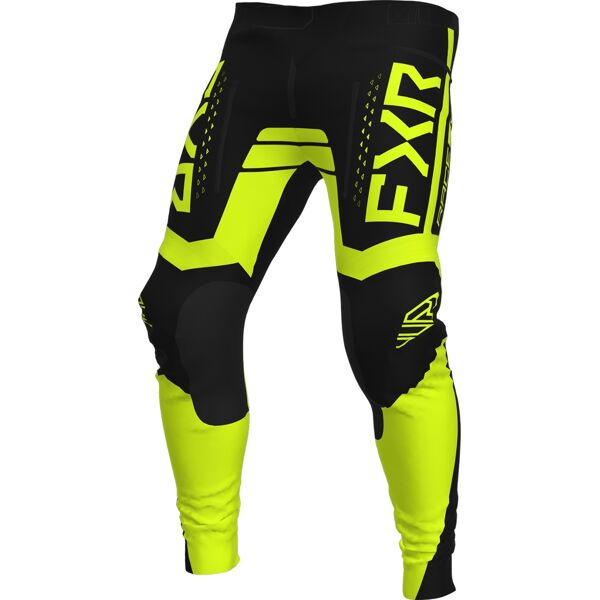 fxr contender off-road pantaloni motocross nero giallo 40