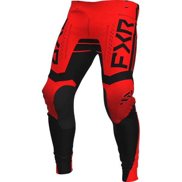 fxr contender off-road pantaloni motocross nero rosso 34