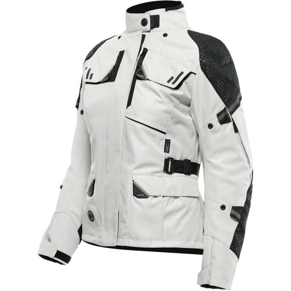 dainese ladakh 3l d-dry giacca tessile moto da donna nero bianco 50
