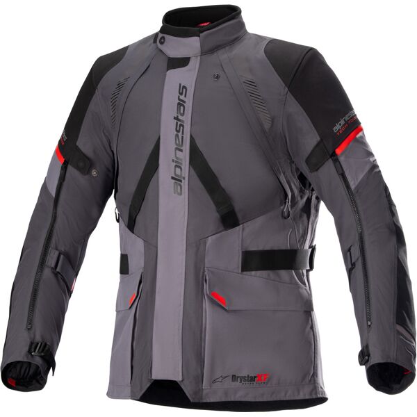 alpinestars monteira drystar® xf giacca tessile moto impermeabile grigio rosso 3xl