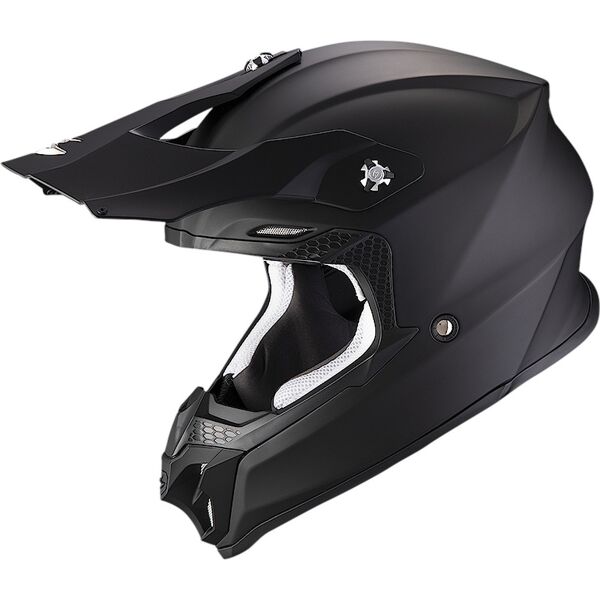 scorpion vx-16 evo air solid casco motocross nero xl